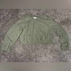 Aerie Sage Green Knit Top